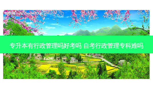 专升本有行政管理吗好考吗 自考行政管理专科难吗-第1张图片-天智网 专升本有行政管理吗好考吗 自考行政管理专科难吗-第1张图片-天智网