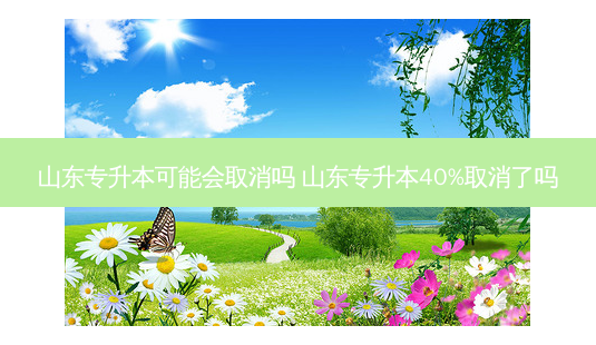 山东专升本可能会取消吗 山东专升本40%取消了吗-第1张图片-天智网 山东专升本可能会取消吗 山东专升本40%取消了吗-第1张图片-天智网