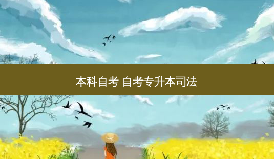 本科自考 自考专升本司法-第1张图片-天智网 本科自考 自考专升本司法-第1张图片-天智网