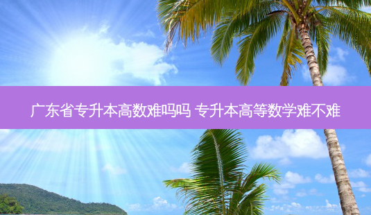 广东省专升本高数难吗吗 专升本高等数学难不难-第1张图片-天智网 广东省专升本高数难吗吗 专升本高等数学难不难-第1张图片-天智网