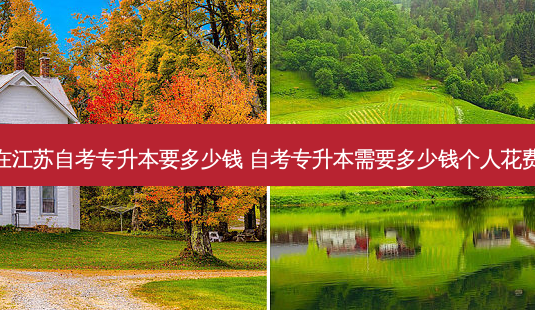 在江苏自考专升本要多少钱 自考专升本需要多少钱个人花费-第1张图片-天智网 在江苏自考专升本要多少钱 自考专升本需要多少钱个人花费-第1张图片-天智网