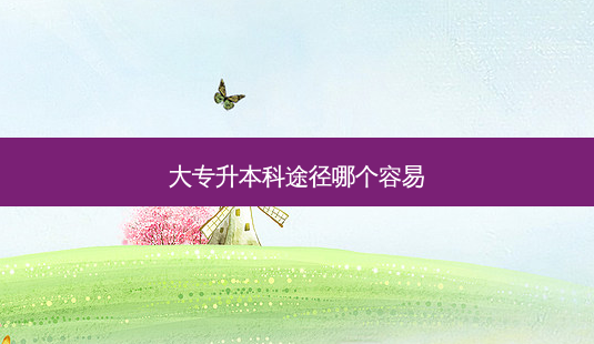 大专升本科途径哪个容易-第1张图片-天智网 大专升本科途径哪个容易-第1张图片-天智网
