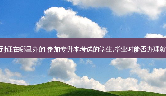 专升本报到证在哪里办的 参加专升本考试的学生,毕业时能否办理就业报到证-第1张图片-天智网 专升本报到证在哪里办的 参加专升本考试的学生,毕业时能否办理就业报到证-第1张图片-天智网