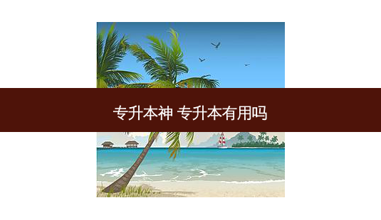专升本神 专升本有用吗-第1张图片-天智网 专升本神 专升本有用吗-第1张图片-天智网