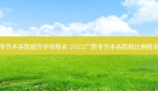 专升本各院校升学率排名 2022广西专升本各院校比例排名-第1张图片-天智网 专升本各院校升学率排名 2022广西专升本各院校比例排名-第1张图片-天智网