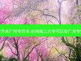 河南专升本广州专升本 在河南上大专可以在广东专升本吗