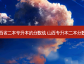 山西省二本专升本的分数线 山西专升本二本分数线