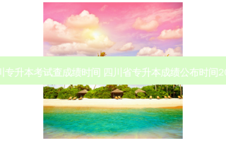 四川专升本考试查成绩时间 四川省专升本成绩公布时间2023