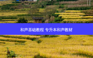 和声基础教程 专升本和声教材